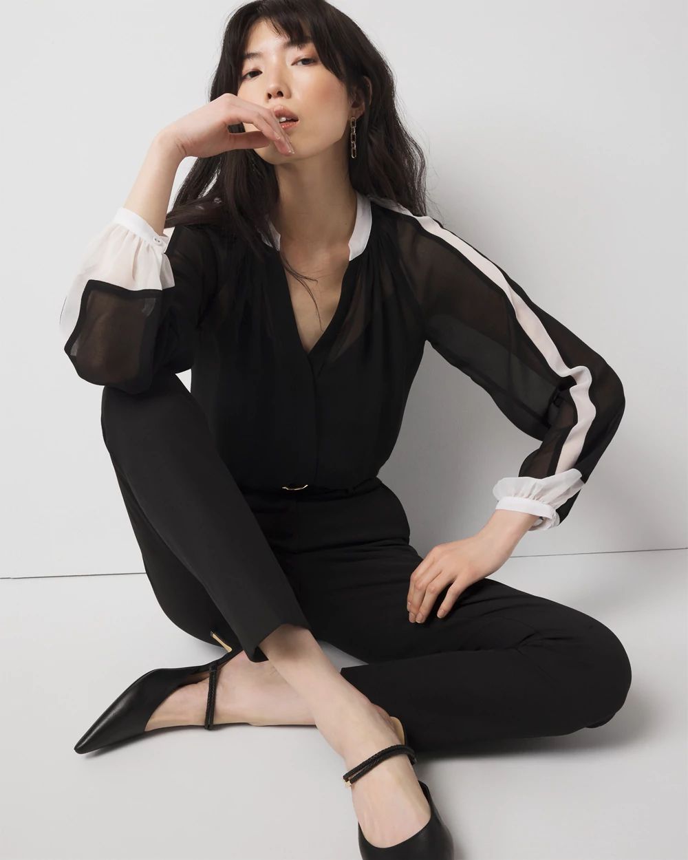 Akiki swan blouseⅡ / white Akiki swan blouseⅡ / white